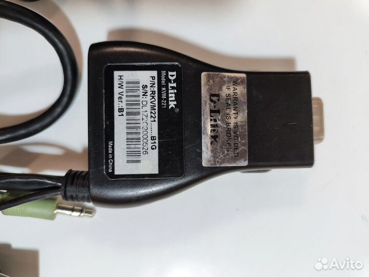 D-Link KVM-221 2-портовый KVM-переключатель