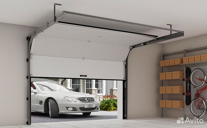 Секционные ворота автомат,под ключ