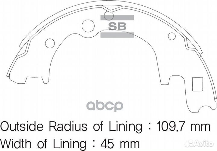 Колодки тормозные барабанные SA072-PO Sangsin b