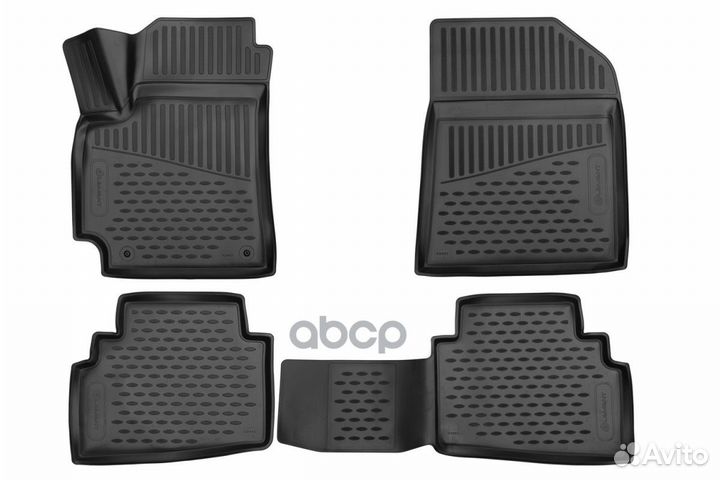 Коврики 3D в салон полиуретан 4 шт. element3D02