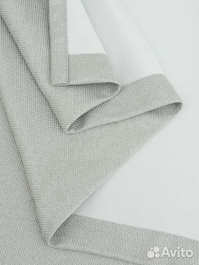 Плотные шторы серые