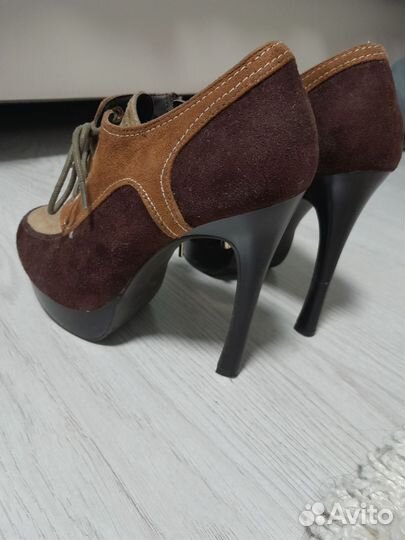 Ботильоны натуральная замша 36