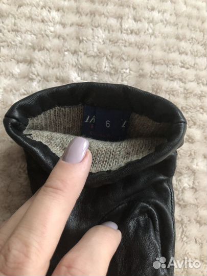 Перчатки кожаные