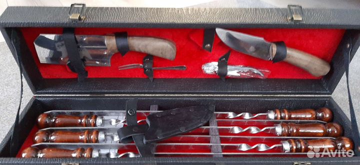 Набор шампуров подарочный