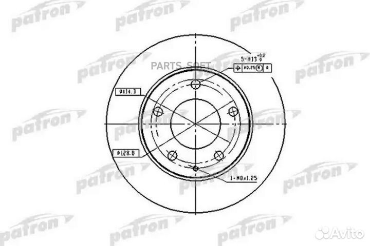 Patron PBD2704 Диск тормозной передн ford USA prob