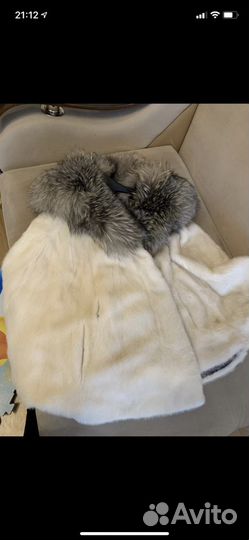 Шуба норковая с капюшоном