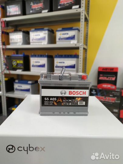 Аккумулятор 60Ah Bosch 680A AGM S5 A05
