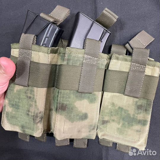 Подсумок на грудь на 3 магазина ак Мох