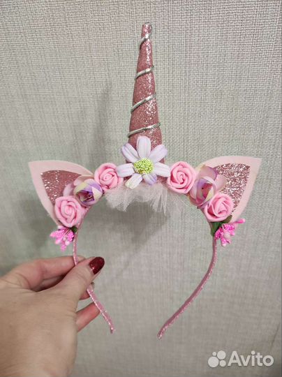 Ободок на голову единорог