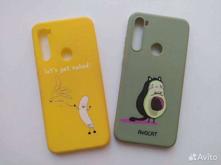 Два силиконовых чехла для Xiaomi Redmi Note 8T