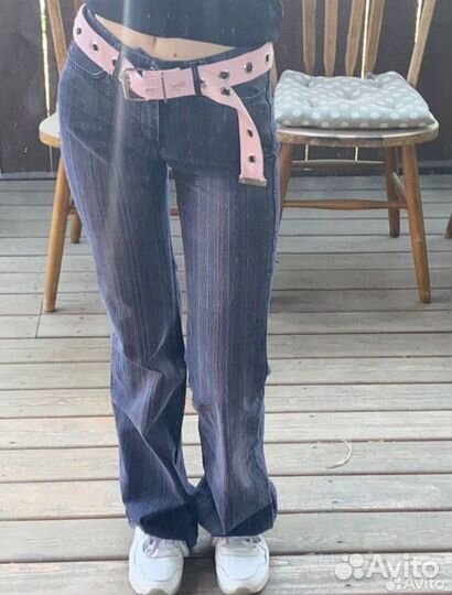 Джинсы клеш y2k винтаж