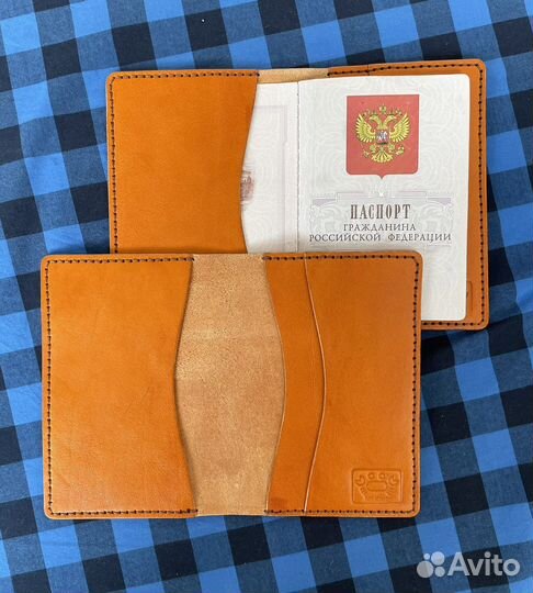 Обложка для паспорта из натуральной кожи