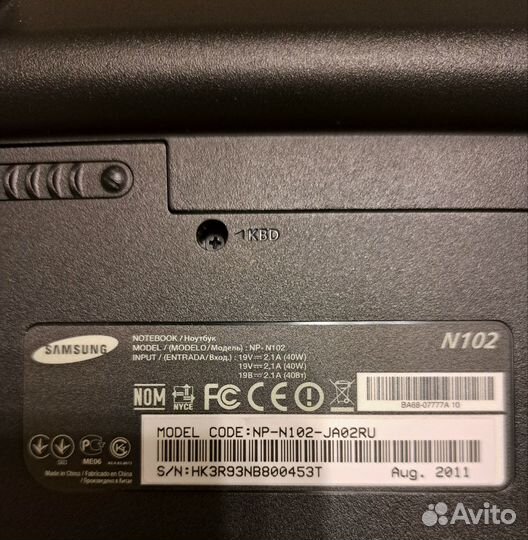 Ноутбук Samsung np n102