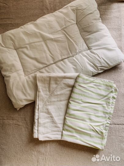 Детское одеяло, подушка и два коплекта белья IKEA