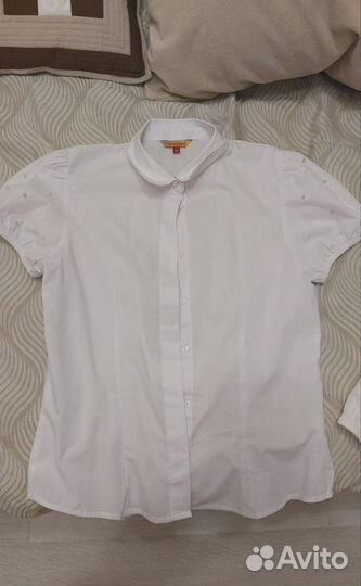 Блузка для девочки белая рост 152