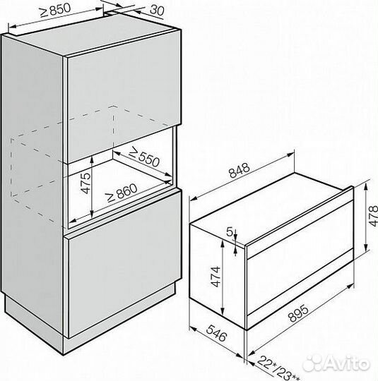 Духовой шкаф miele H6890BP edst/clst сталь CleanSteel