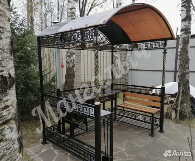 Мангал с крышей