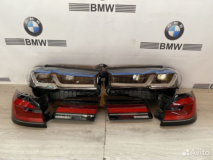 Фары BMW G30 с дореста в рест Lazer g30