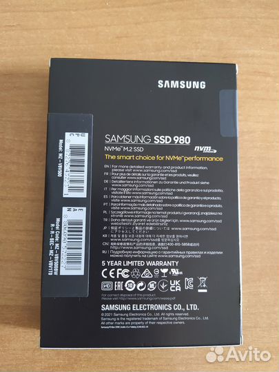 SSD Samsung 980 500 Гб M.2(новый)