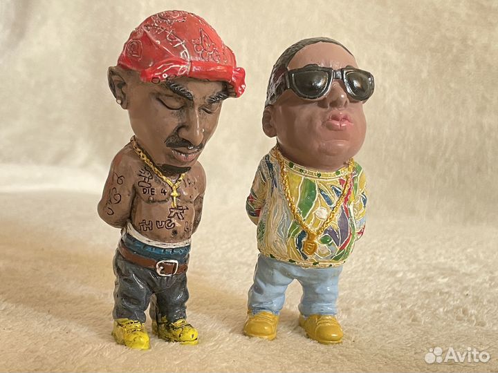 Notorious Big и 2Pac фигурки статуэтки