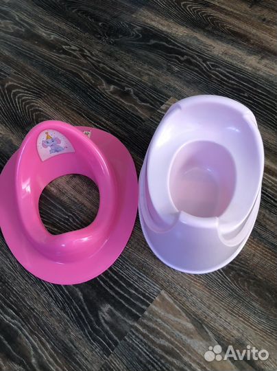 Горшок и сидушка на унитаз детские
