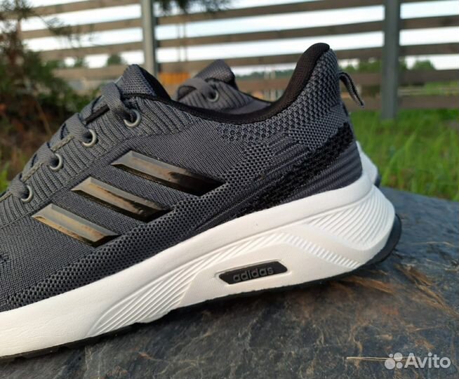 Кроссовки Adidas размеры 39-45 артикул 925 серый