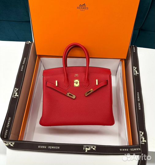 Сумка Hermes birkin 25 красная
