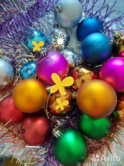 Елочные игрушки,25 шаров и плюс игрушки