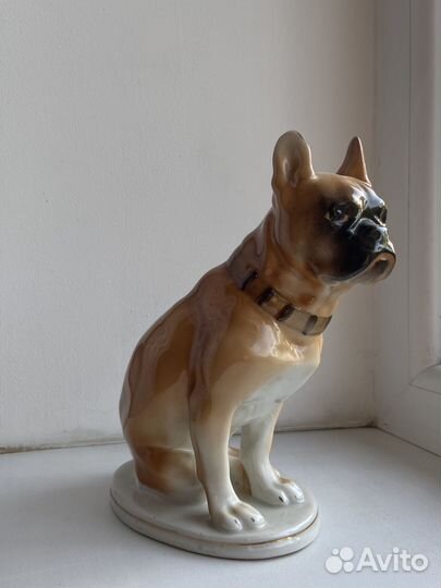 Статуэтка Боксер собака лфз СССР