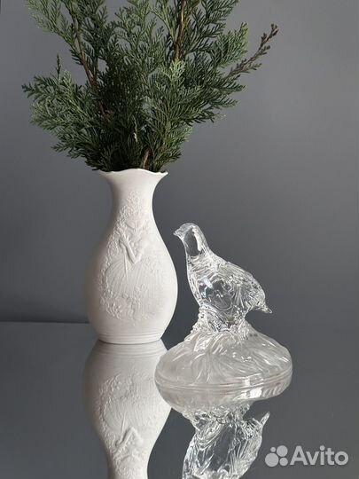Хрустальная фигурка птицы винтаж франция