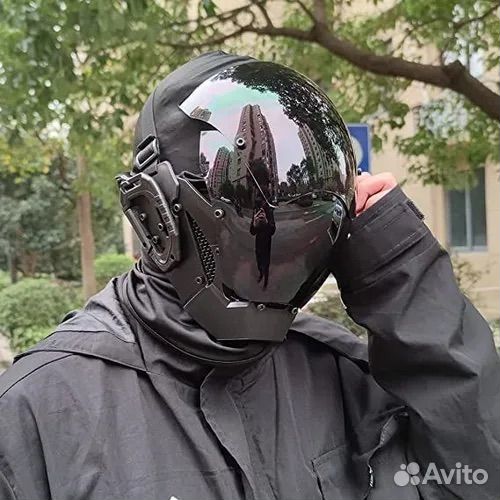 Маска шлем киберпанк
