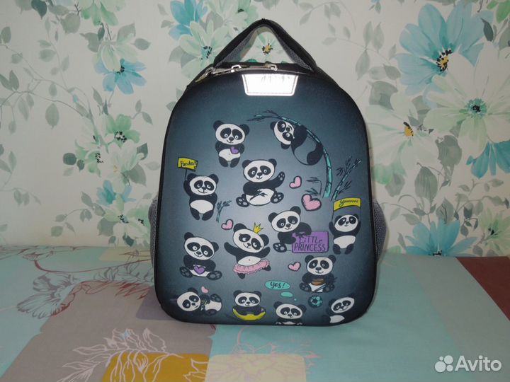 Рюкзак, ранец, портфель. с пандами. анатомический