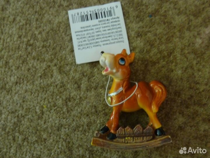 Лошадка декоративная керамическая
