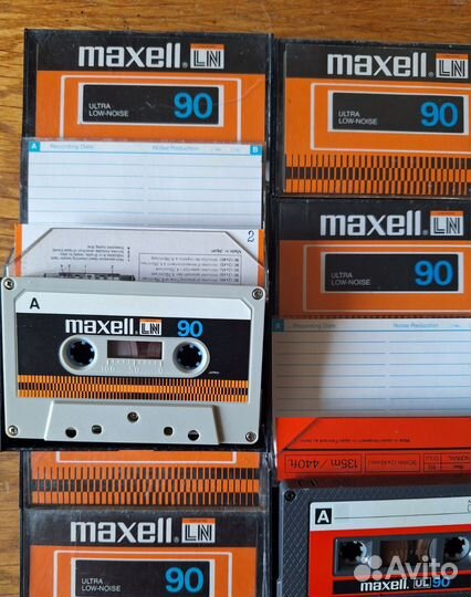 Аудиокассеты Maxell 90 разные модели