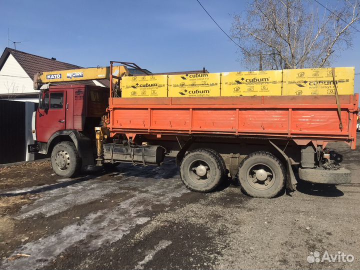Воровайка камаз, грузоперевозки кран борт, газобет