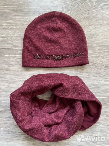 Шапка и снуд женский