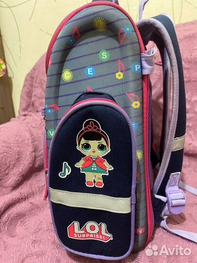 Портфель для девочки твердый Кукла 