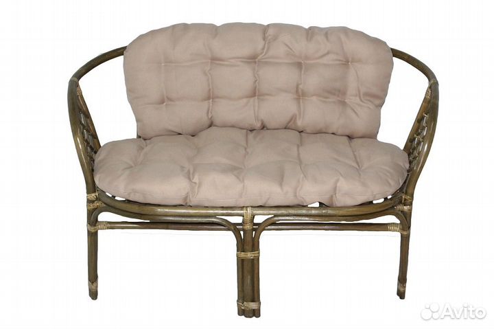 Диван двухместный из Ротанга