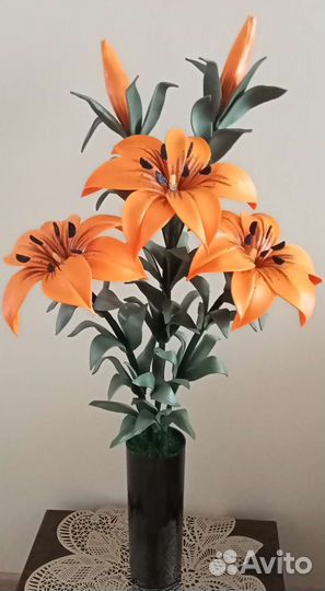 Светильники лилии из изолона 83 см