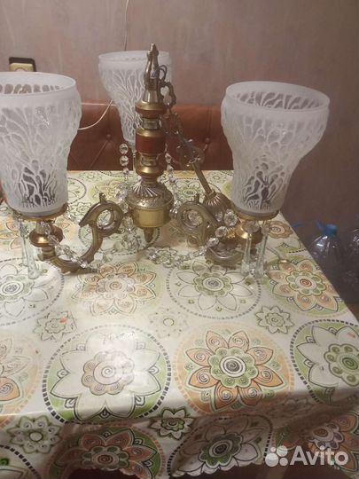 Винтажная Люстра хрустальная СССР