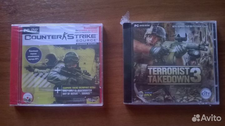 Диски Counter-Strike Source и Terrorist Takedown 3