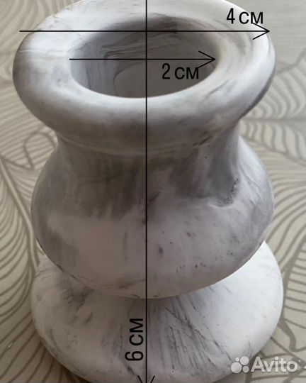 Шкатулка / ваза / подсвечник / пепельница из гипса