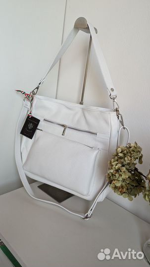 Сумка женская кроссбоди натуральная кожа италия