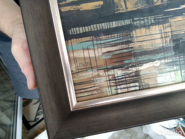 Картина Приморский пейзаж масло 1970е Голландия