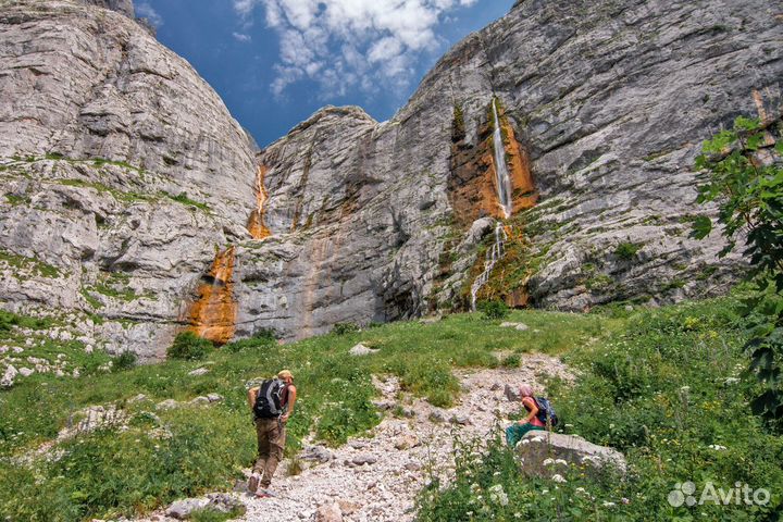 Поездки в горы на пшехский водопад, г фишт