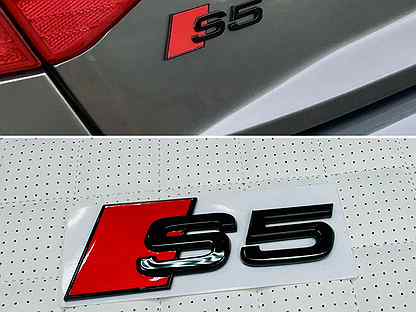 Логотип S5 черный на багажник Audi