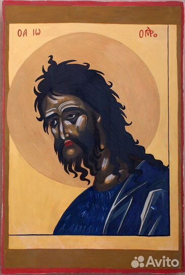 Икона Иоанн Предтеча, Греция, xvii век, Крит Копия