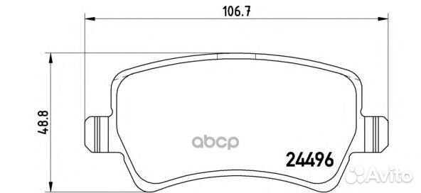 Колодки тормозные дисковые задн, land rover: RA