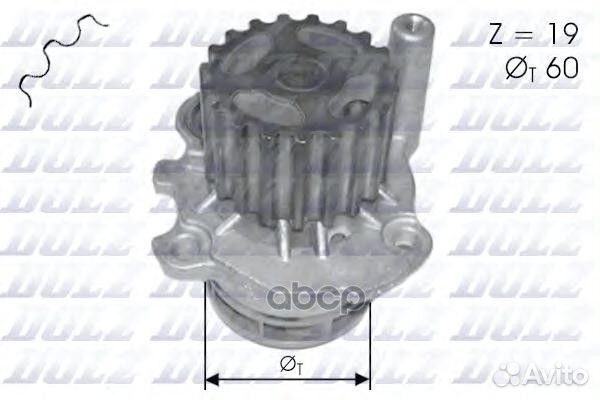 Помпа водяная audi A2 1.4TD a196 Dolz