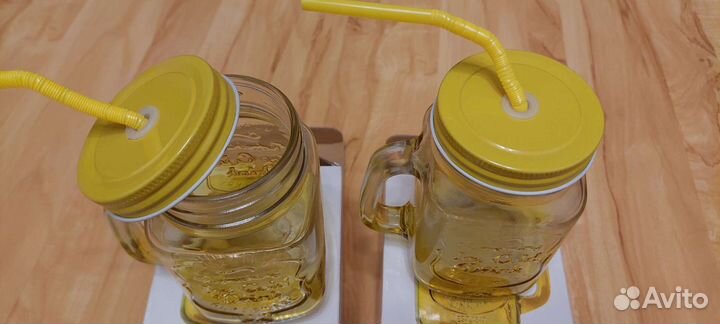 Кружка для смузи и коктелей (400 мл, стекло)